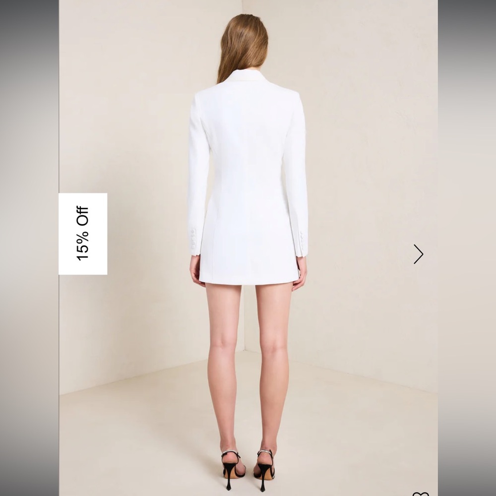 A.L.C. Edie Dress - worn once white blazer dress
